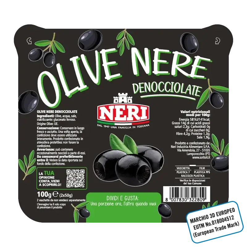 Olive nere denocciolate