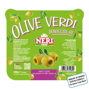Olive verdi denocciolate